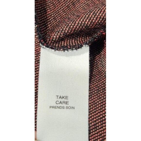 Anthropologie Women Cardigan Petite XS Avec Les Filles Sigrid Coat Black/Red - Picture 11 of 16